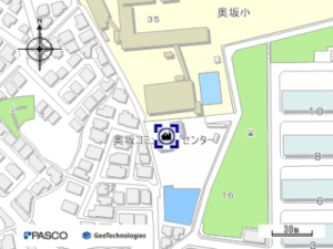 堤コミュニティセンター周辺図