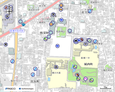 高槻城公園芸術文化劇場南館周辺地図