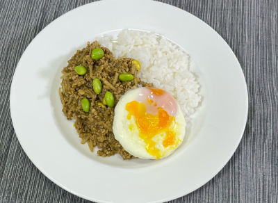 レンジですっぱ旨キーマカレー完成イメージ