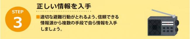 適切な避難行動がとれるように、信頼できる情報源から複数の手段で自ら情報を入手しましょう。防災情報の入手に役立つページを確認しましょう。