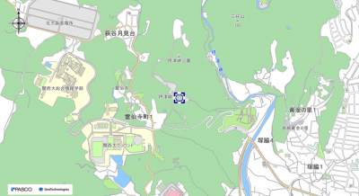 キャンプ場の地図