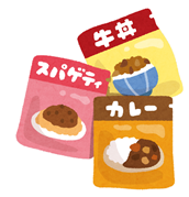 レトルト食品のイラスト