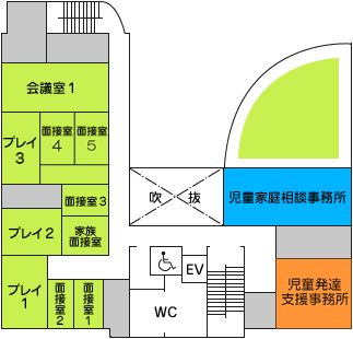 センター3Fの見取り図