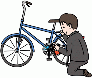 自転車点検イラスト