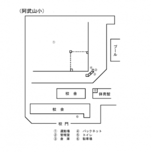 阿武山小学校の校内図