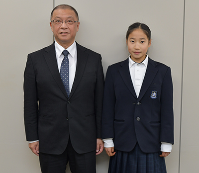 松浪さんと西田教育長