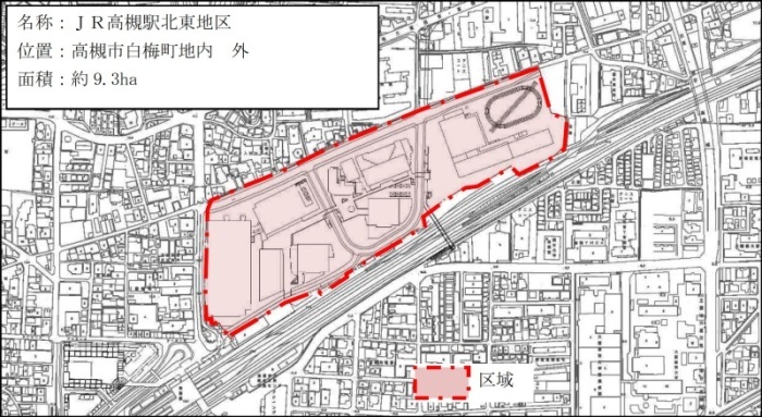 JR高槻駅北東地区の画像