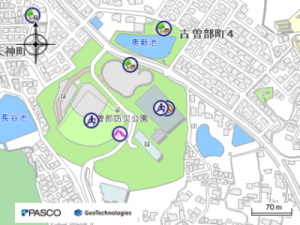古曽部　地図