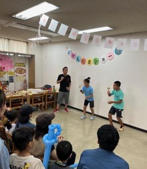 けん玉コーナーの様子