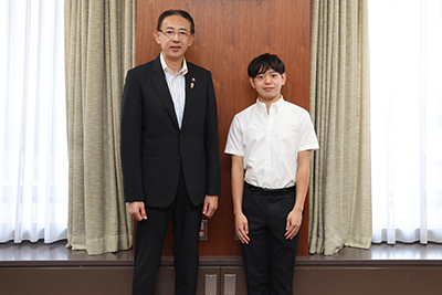勝部さんと濱田市長