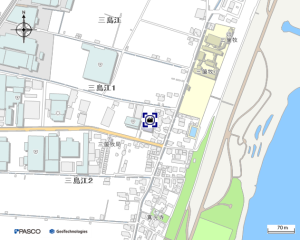 三箇牧公民館地図