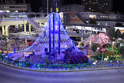 JR高槻駅前のイルミネーション