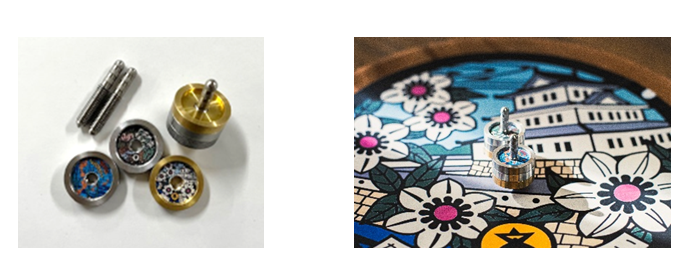 マンホールコマの実物写真