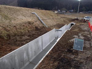 施工後(コンクリート製水路)の写真