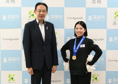 山崎さんと濱田市長
