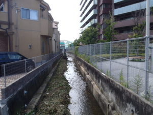 施工中(除草)の写真