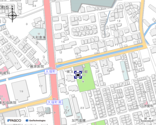 南大冠公民館周辺地図