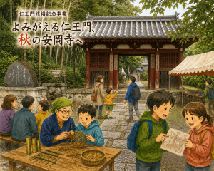 仁王門修繕記念ポスター