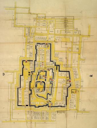 高槻城絵図(しろあと歴史館蔵)の画像