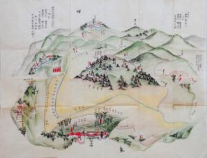 高槻藩によるの鹿狩の様子を描いた絵図（高槻市立しろあと歴史館蔵）